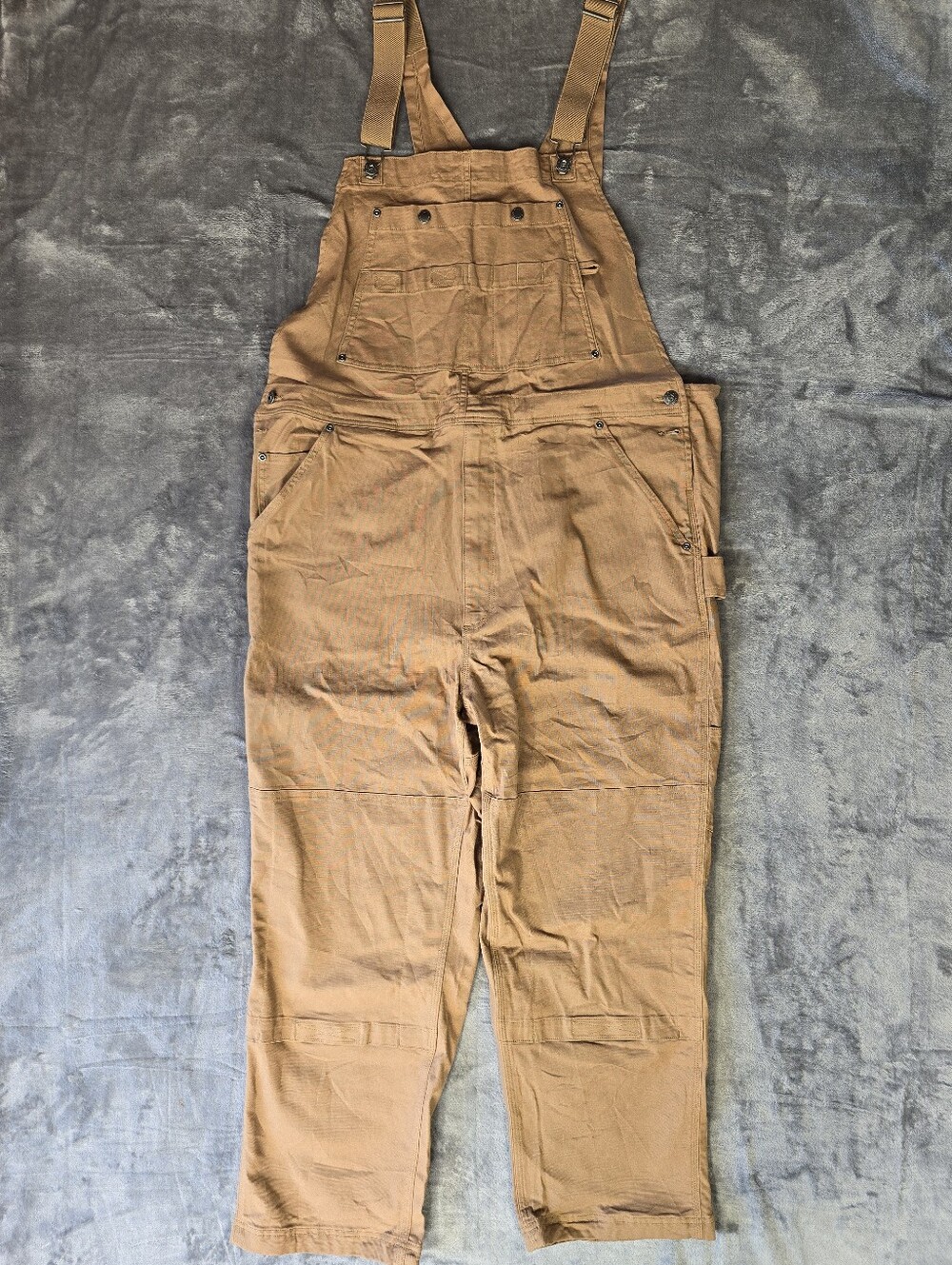 Duluth Trading Co Canvas Coveralls Size 40x28 Khaki Brown NWOT